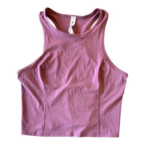 NWT Lululemon Nulux Racerback Cropped Running Tank, Lavendar, 12 - Picture 2 of 2